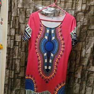 African print dress